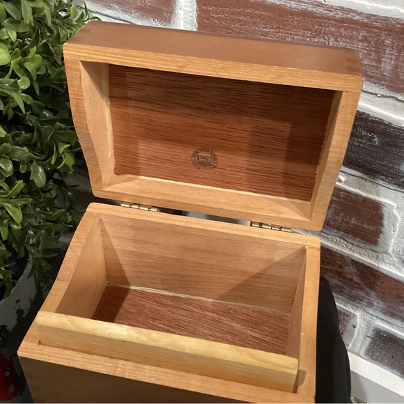 Vintage Solid Wood Index Card Box from Products Service Industries - Napa Valley - Picture 9 of 14